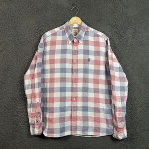Brooks Brothers Red White Blue Plaid Button-Down Shirt